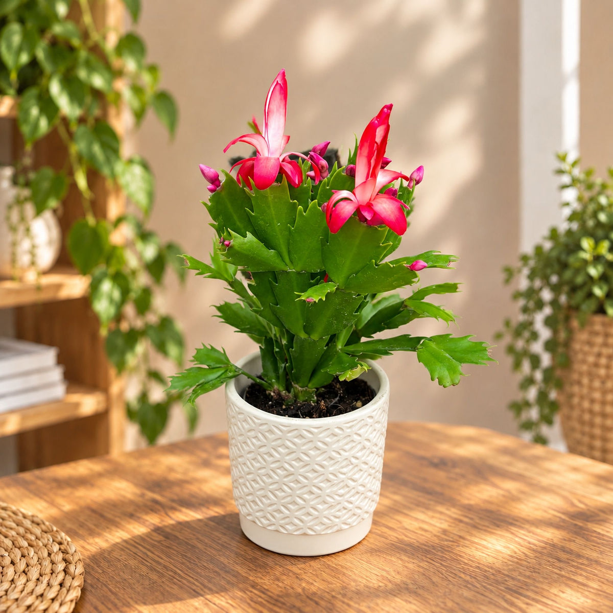 Schlumbergera truncata ‘Flame Red’ -  cactus de Craciun