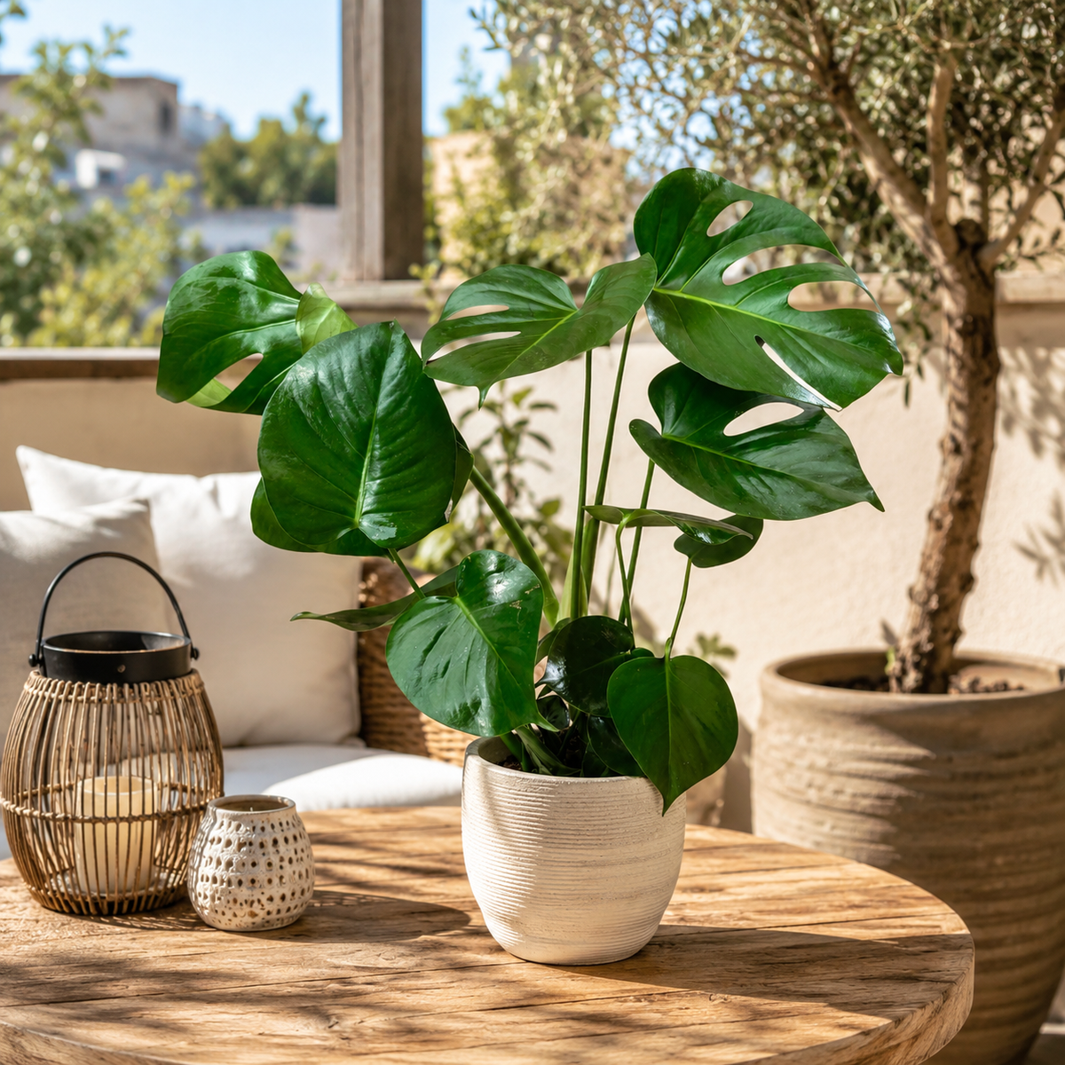 Monstera deliciosa (Swiss cheese plant)