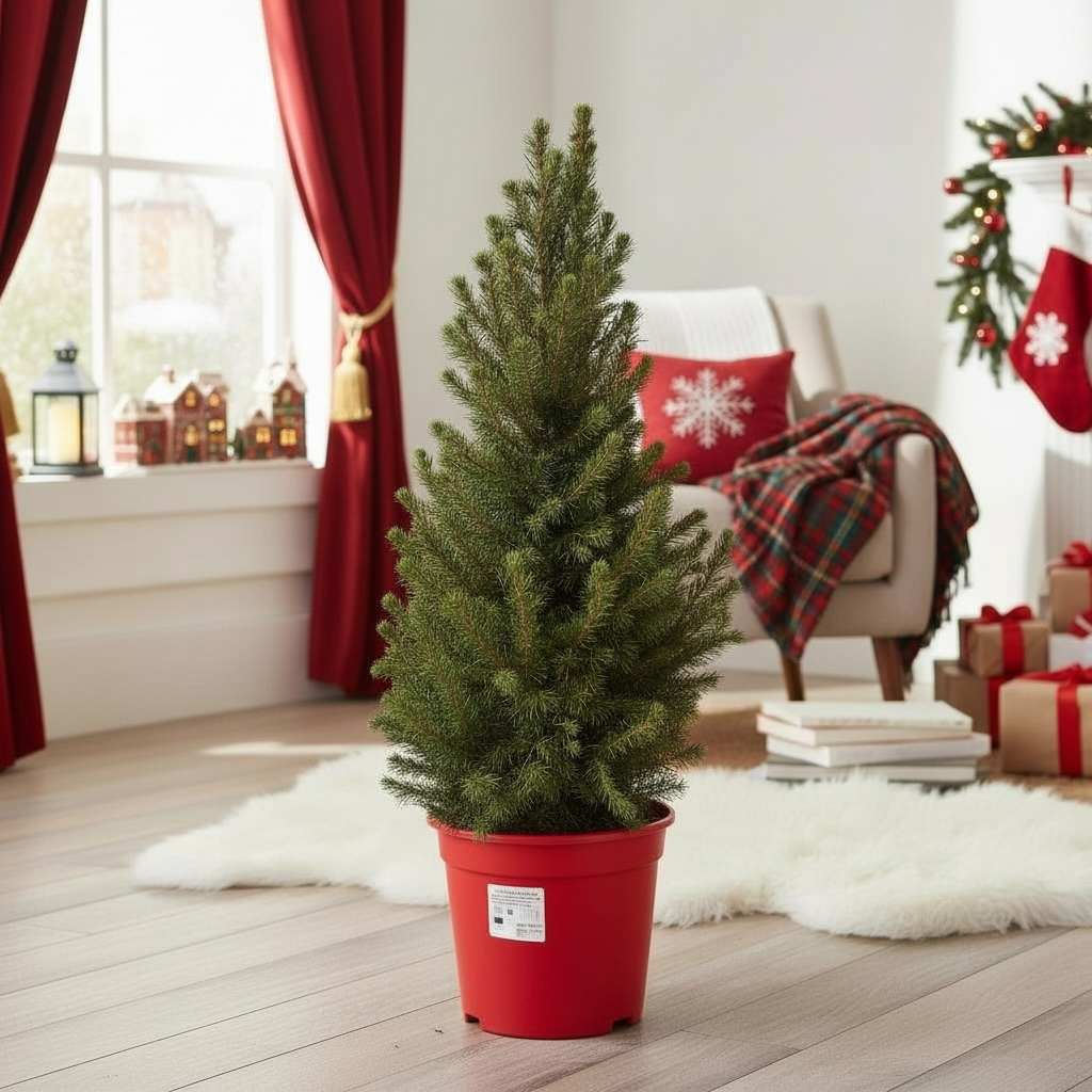 Picea glauca conica H80-85 cm - brad de Craciun in ghiveci