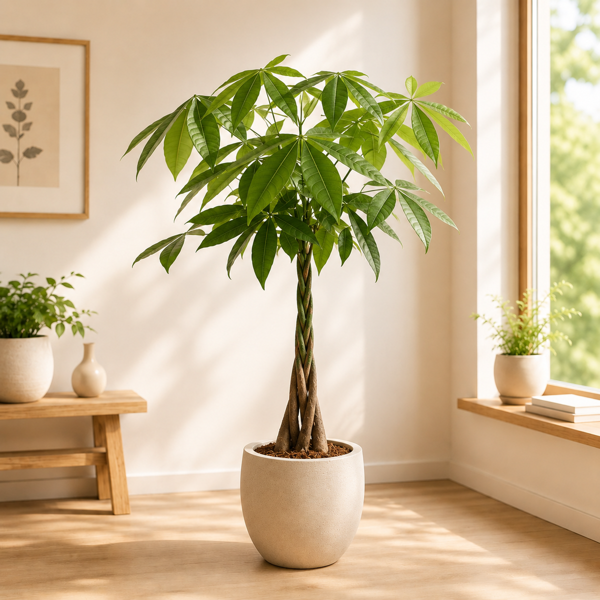 Pachira Aquatica XL - Arborele Banilor, H120 cm