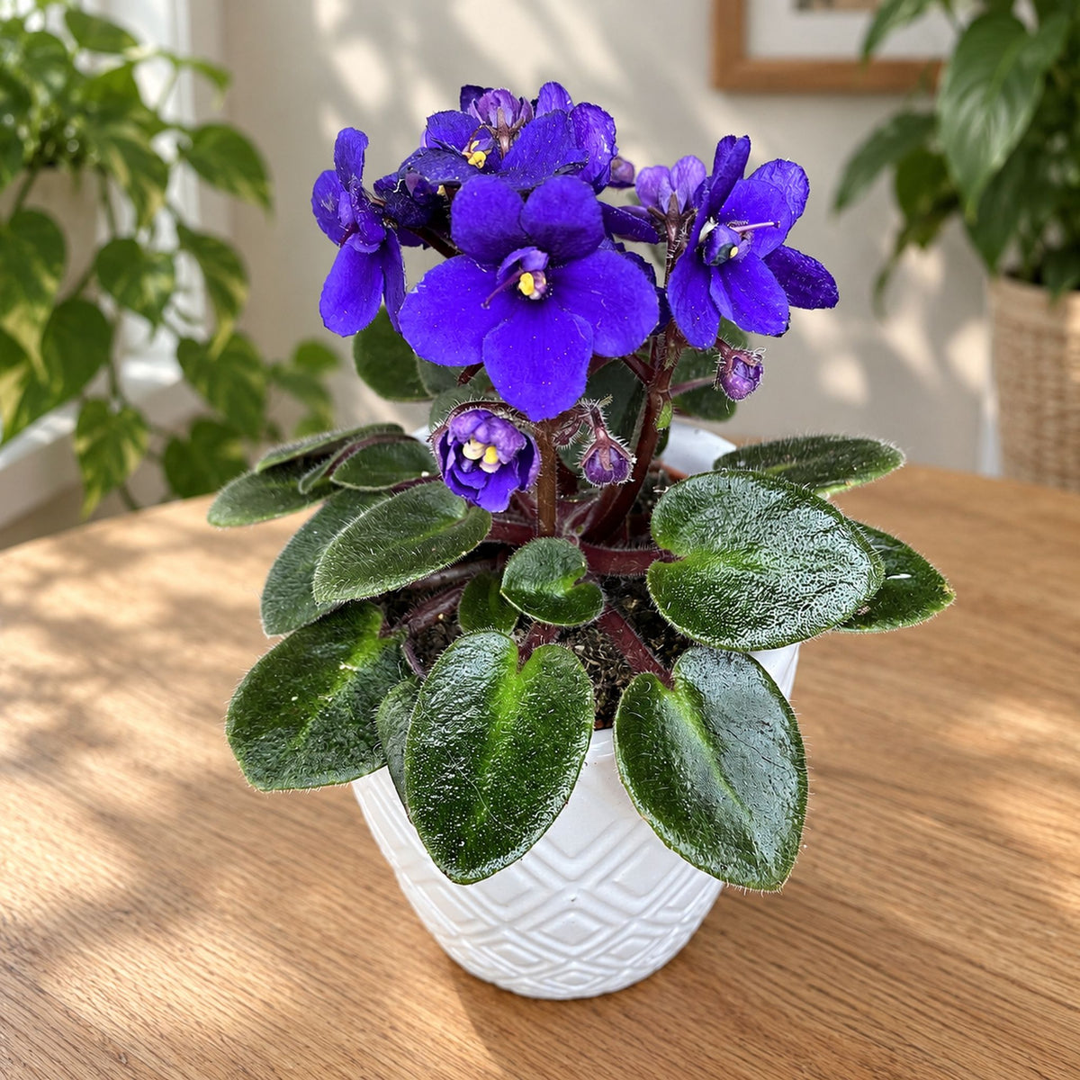 Blauviolette Usambaraveilchen - Saintpaulia Jenny Blue (Miniatur)