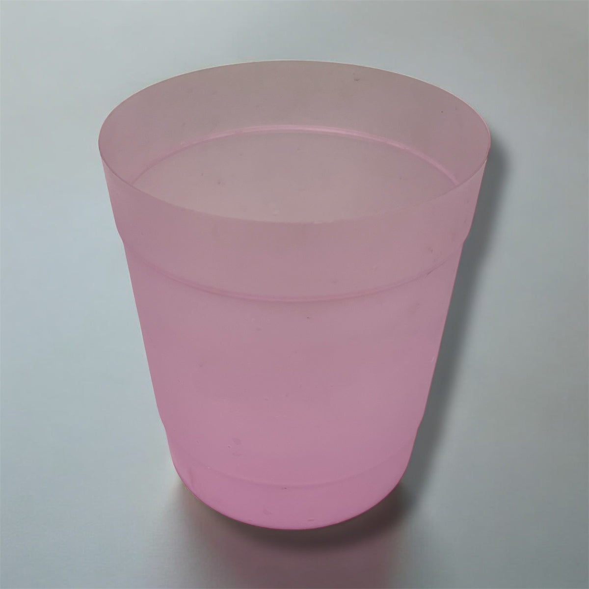 Ghivece tip masca semitrasparente din plastic - diverse culori