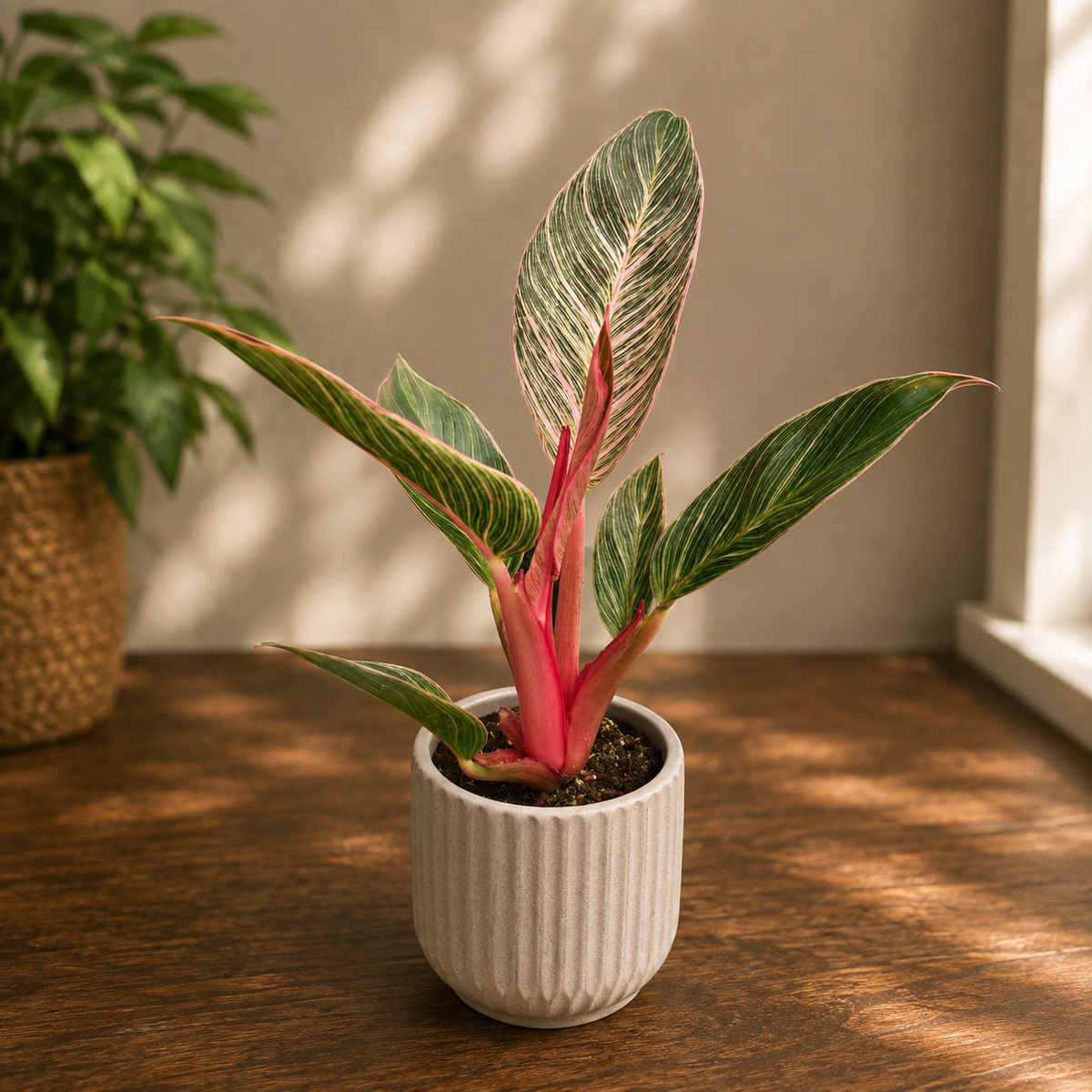 Philodendron ‘Pink Birkin’ baby plant
