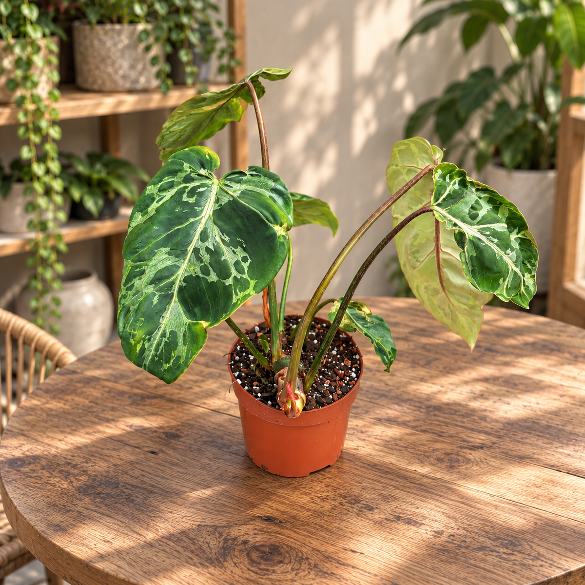 Philodendron gloriosum 'Snow Leopard' - collector's plant