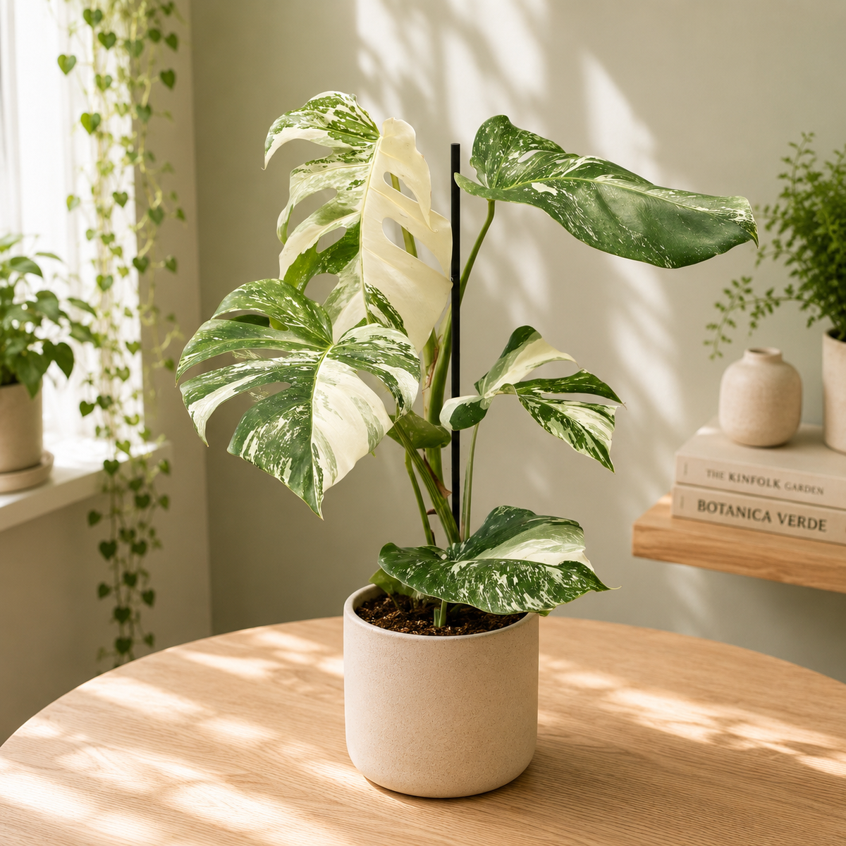 Monstera deliciosa 'Variegata' XL (strong variegation)- planta de colectie cu variegatie spectaculoasa