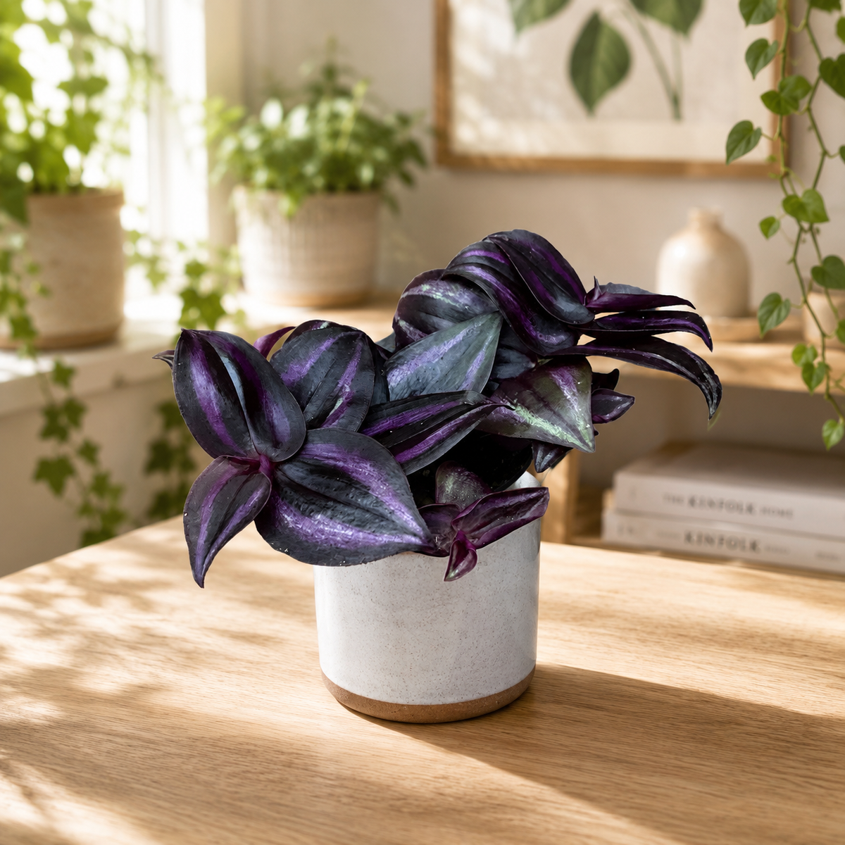 Tradescantia zebrina 'Purpusii Purple Joy' (babyplant)
