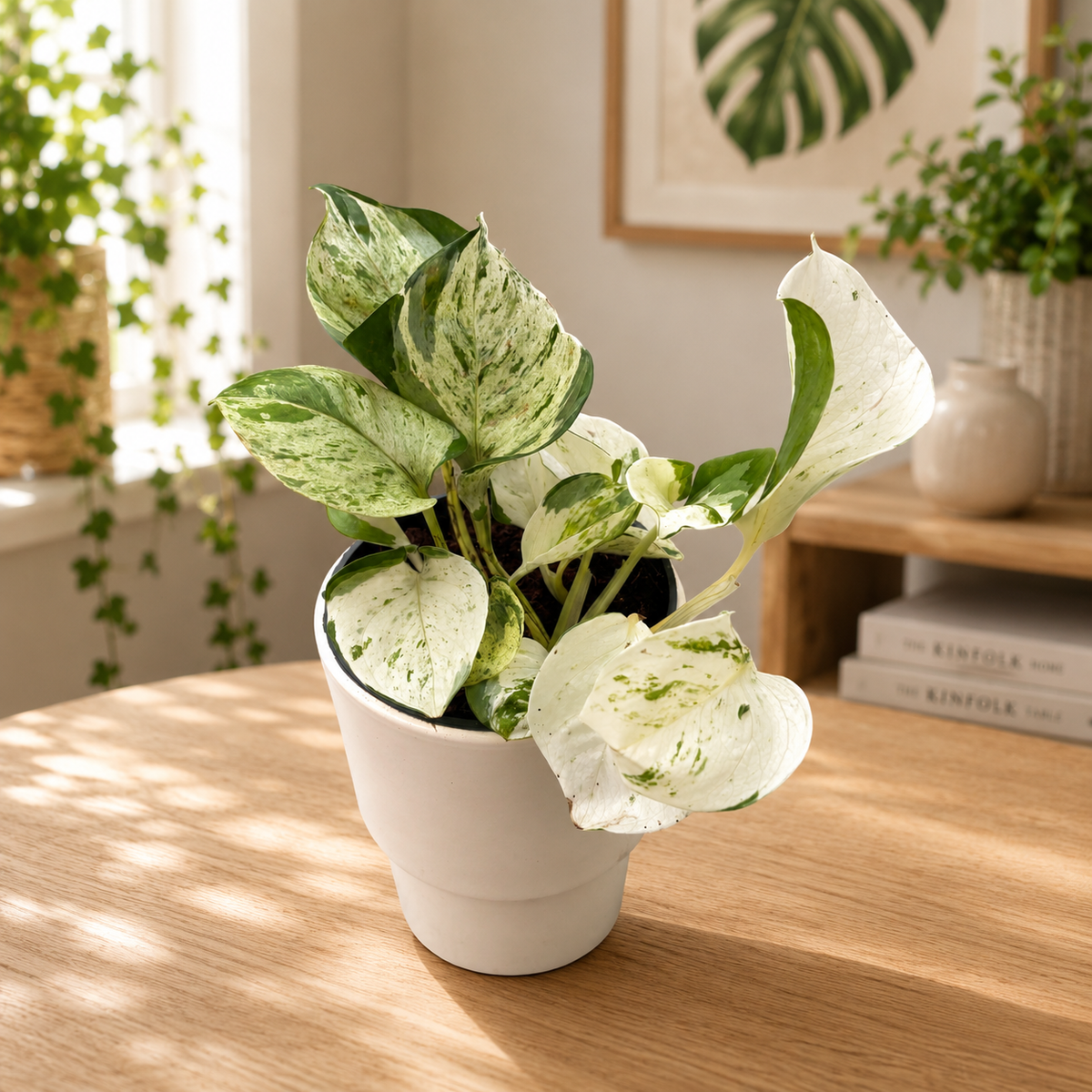 Epipremnum aureum ‚Manjula‘ (Glückliches Blatt)