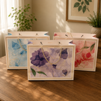 Geschenktüten mit Blumenmotiv