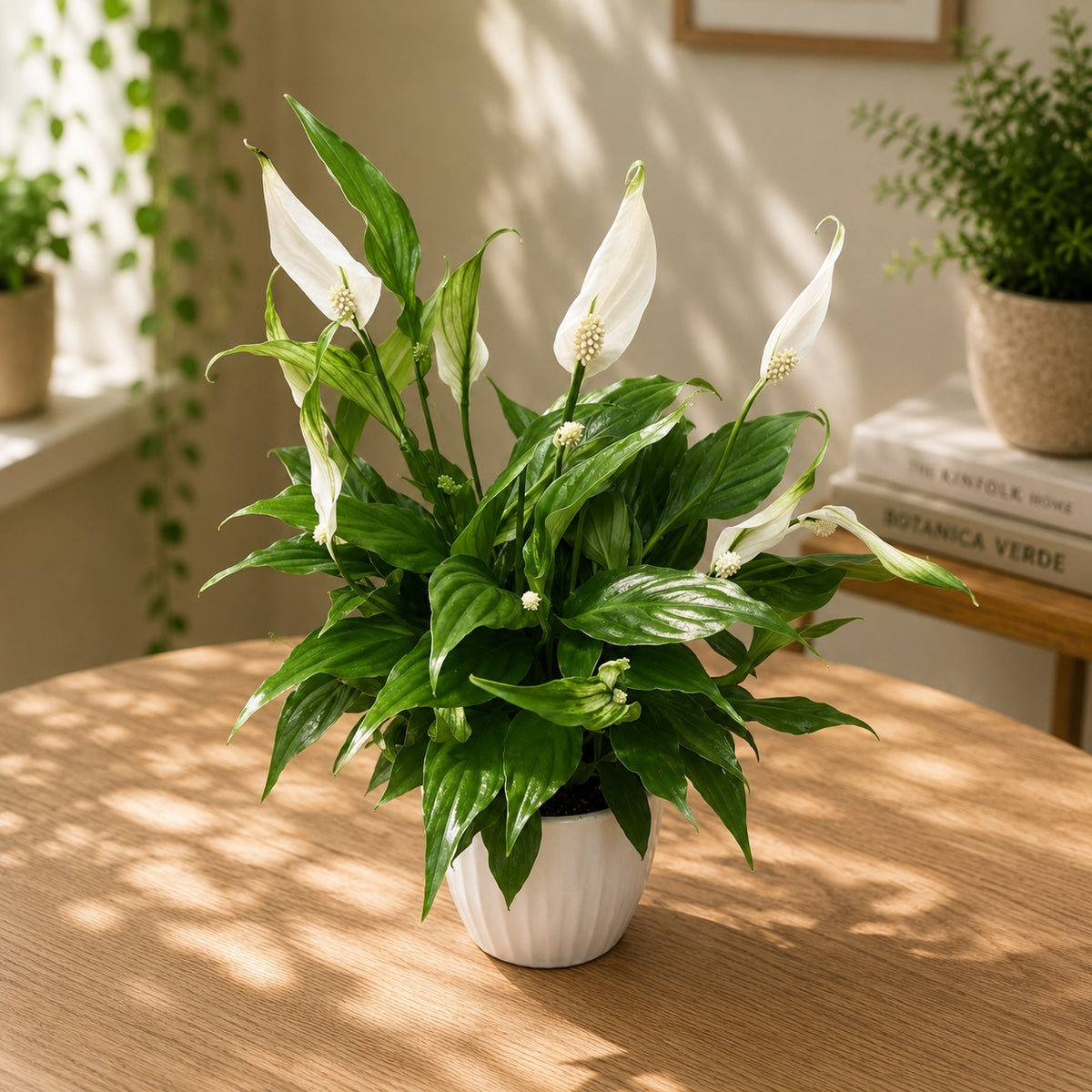 Spathiphyllum – Friedenslilie, die Pflanze mit wiederholter Blüte und luftreinigender Wirkung
