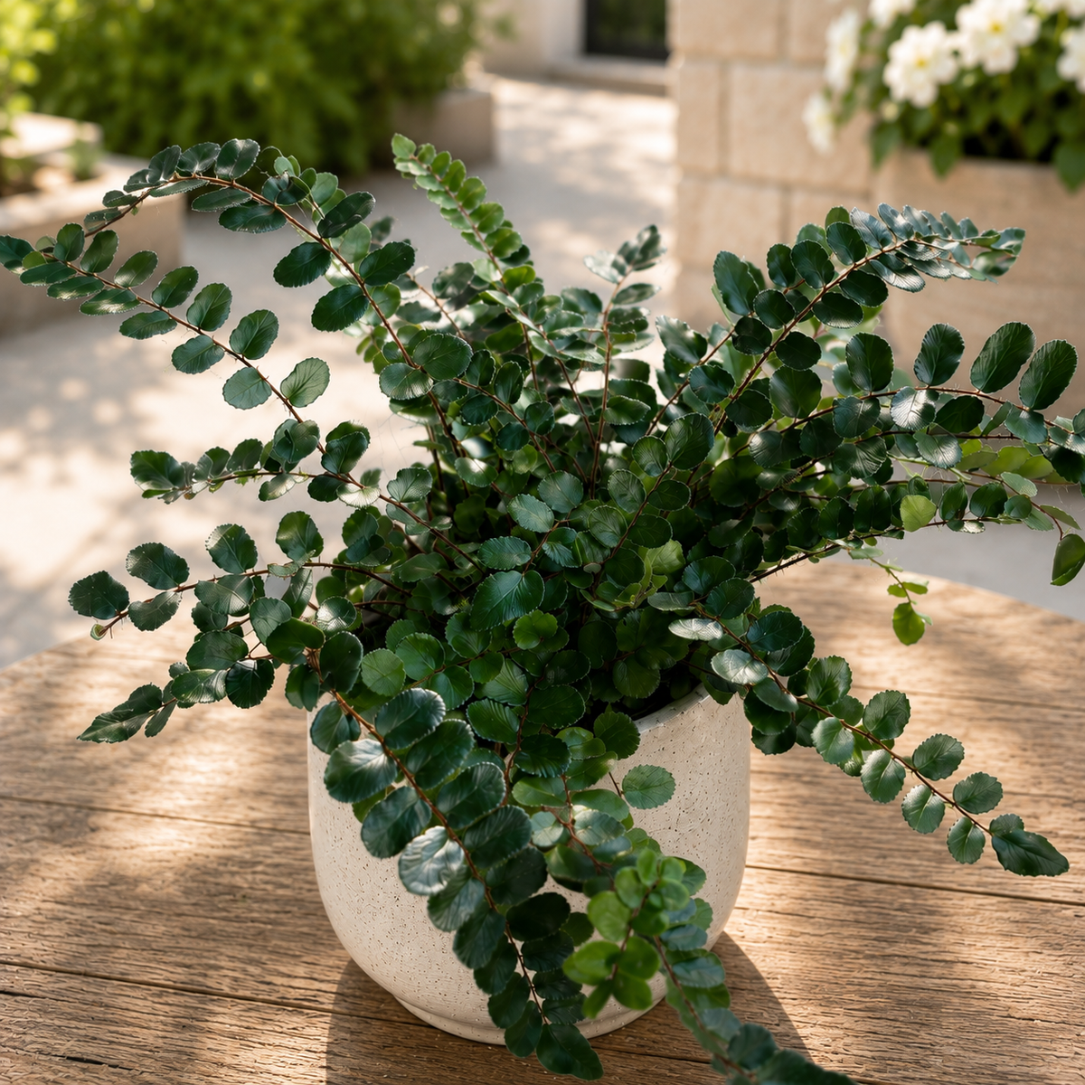 Pellaea rotundifolia – Farne mit runden Blättern, elegant und kompakt