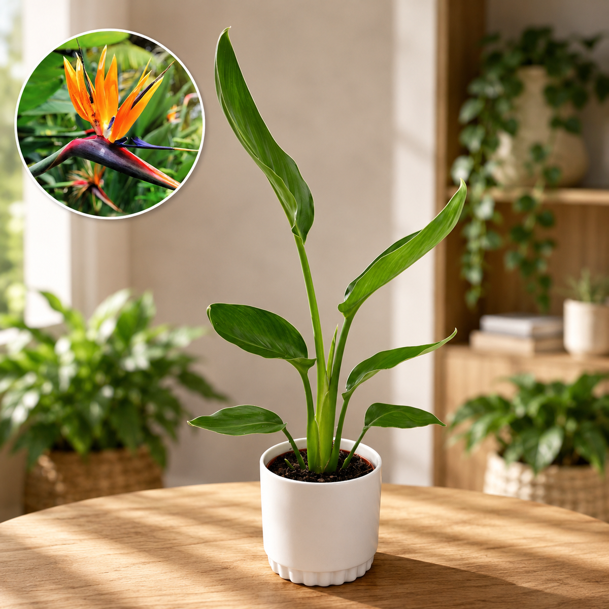 Strelitzia reginae – Pasarea paradisului cu flori spectaculoase