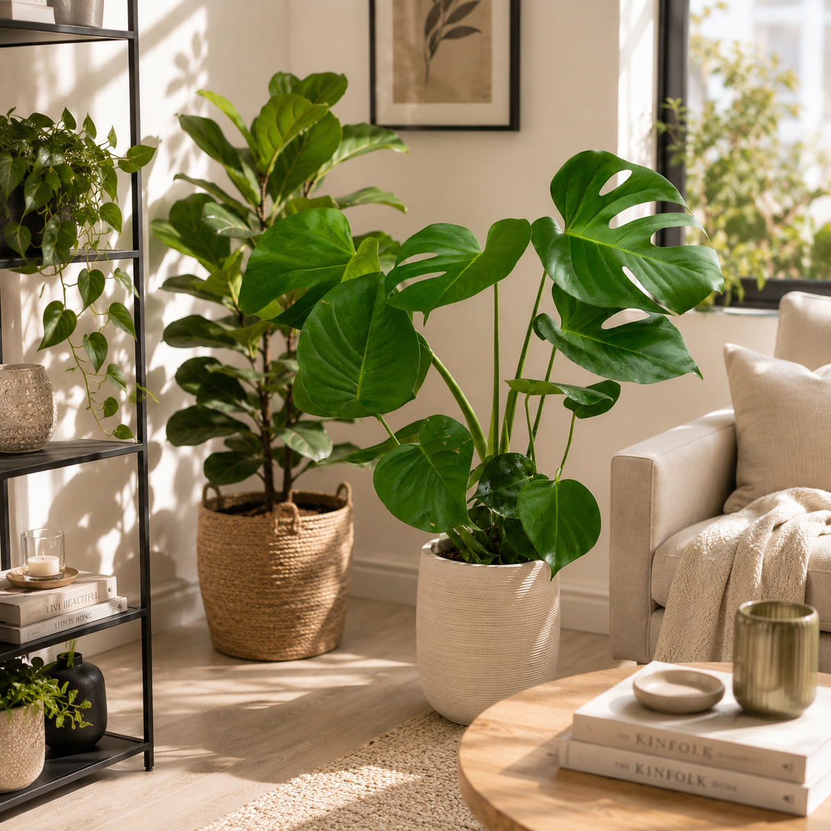 Monstera deliciosa (Swiss cheese plant)