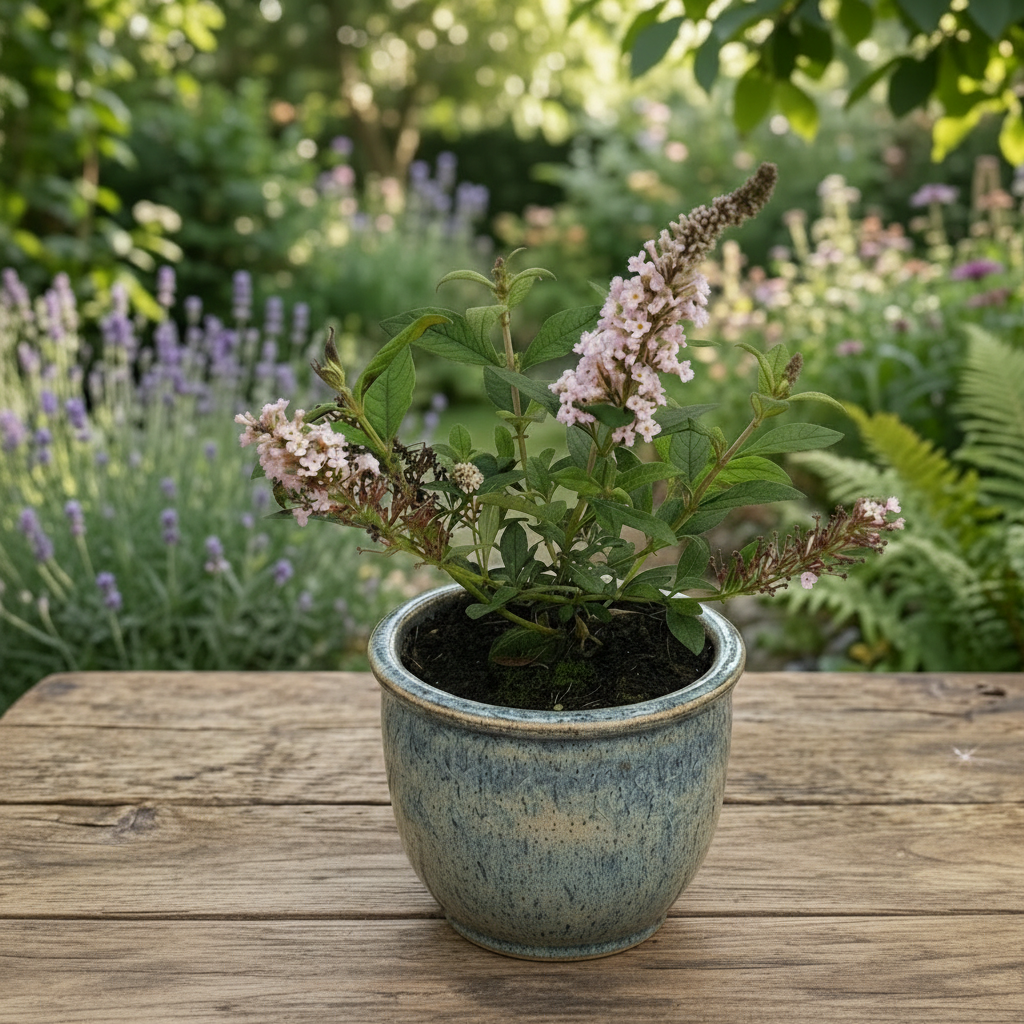 Buddleja davidii ‘Little Rockstars Pink’ - dwarf summer lilac with a delicate fragrance